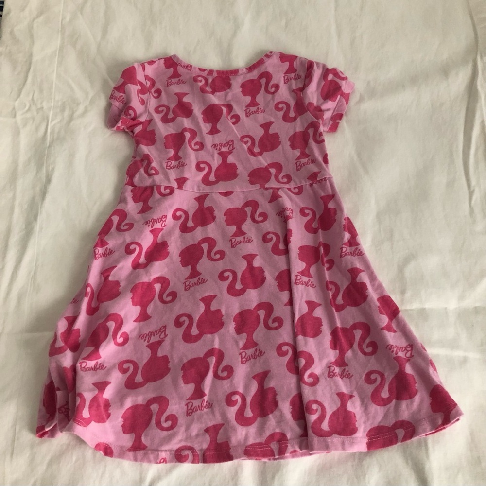 Barbie Pink on Pink Patterned Dress
